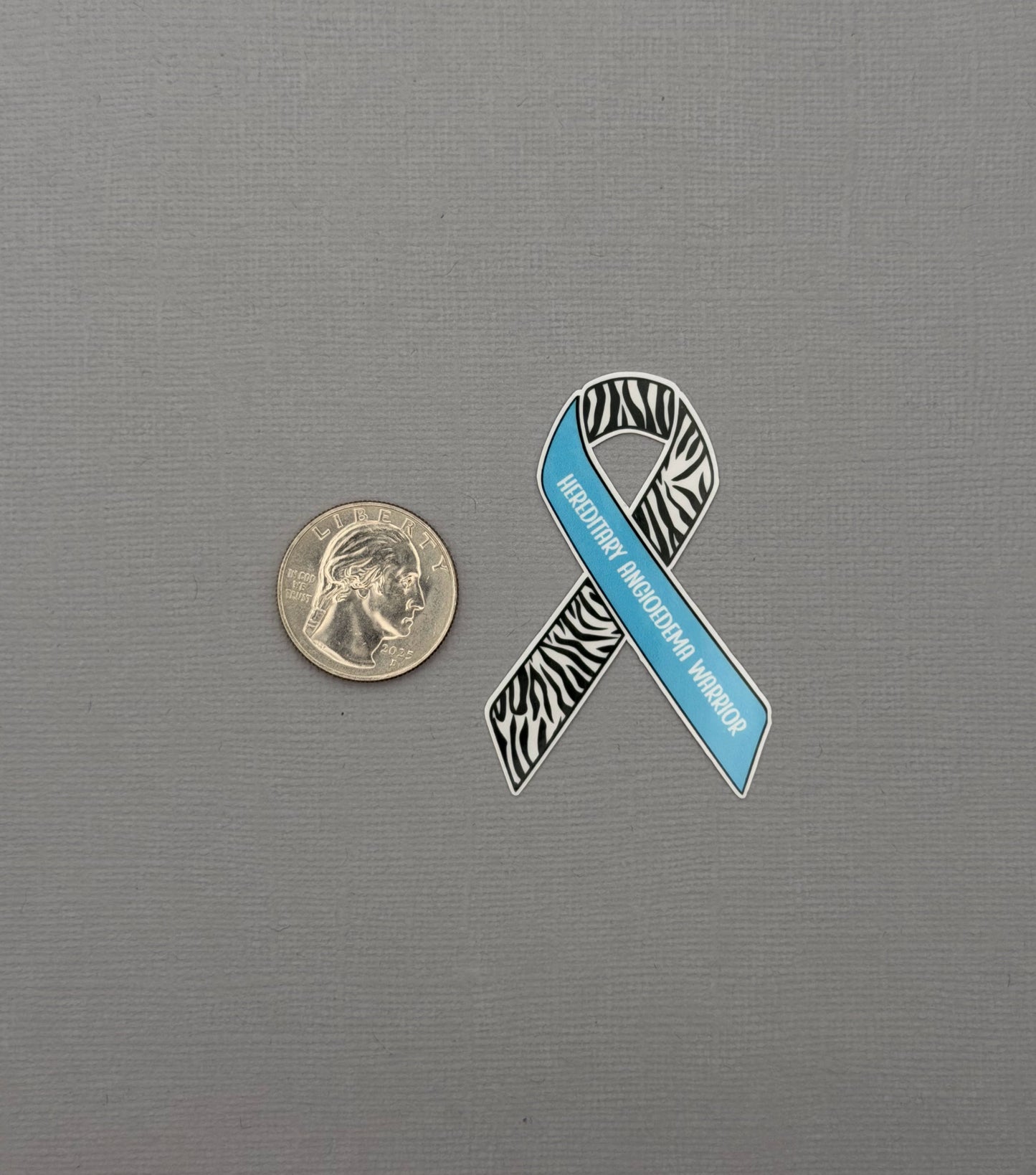 Hereditary Angioedema Warrior Ribbon Sticker or Magnet
