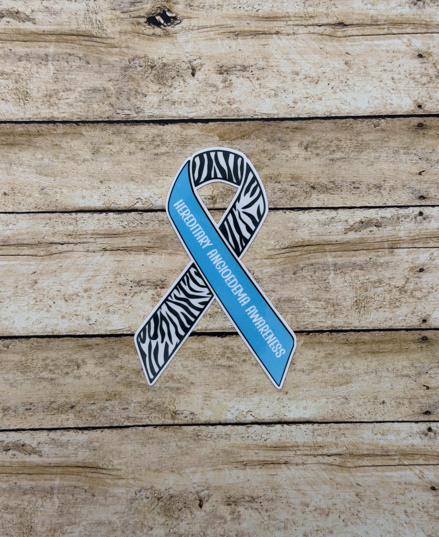 Hereditary Angioedema Awareness Ribbon Sticker or Magnet