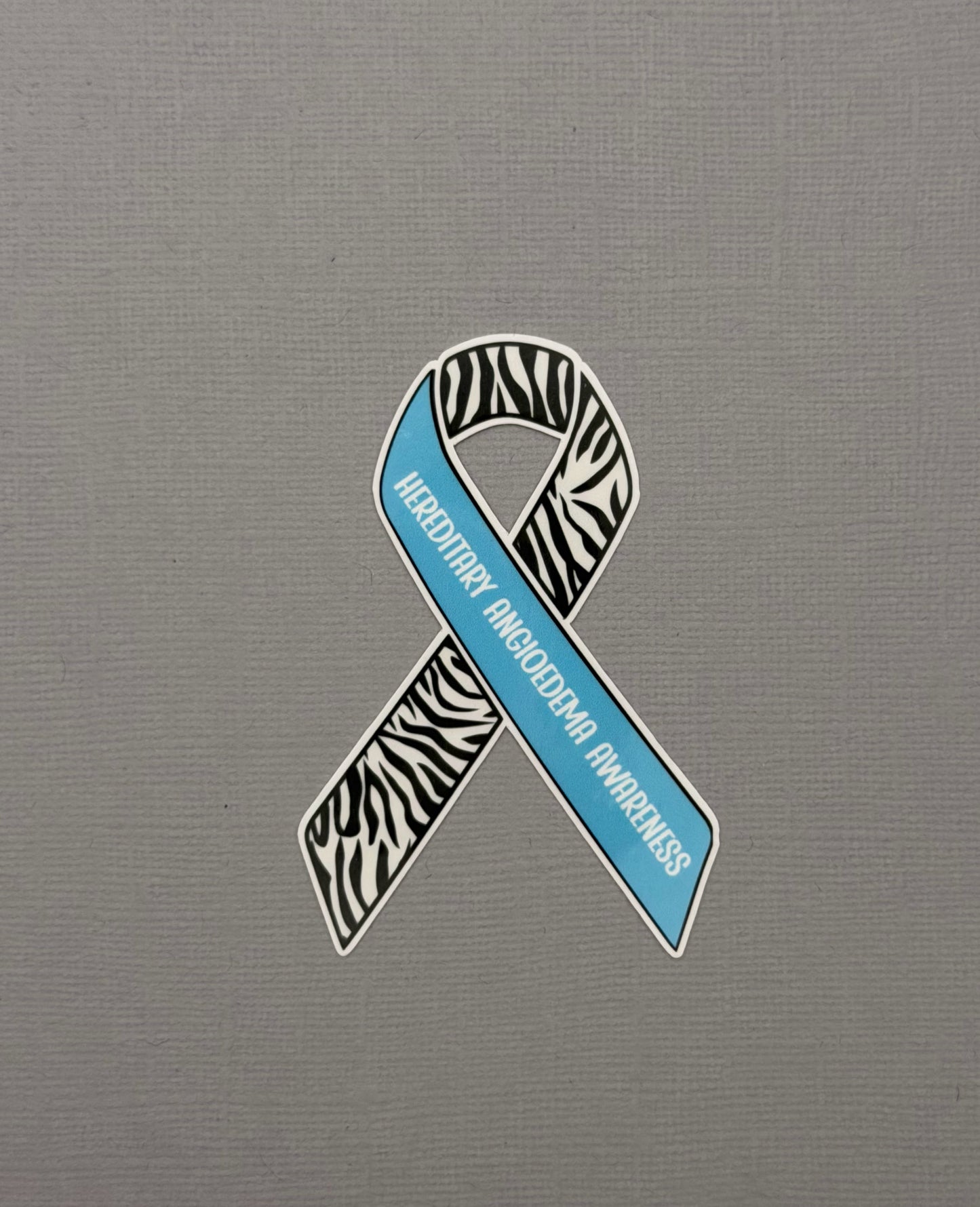 Hereditary Angioedema Awareness Ribbon Sticker or Magnet