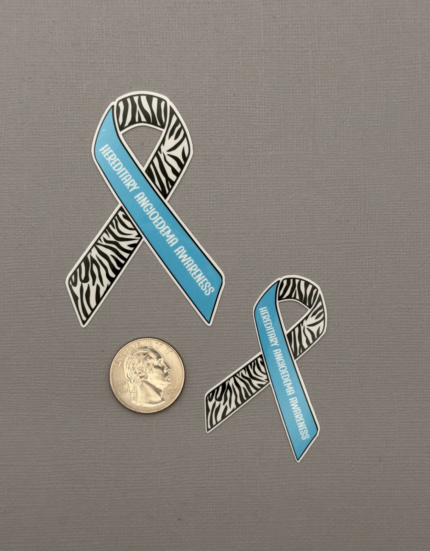 Hereditary Angioedema Awareness Ribbon Sticker or Magnet