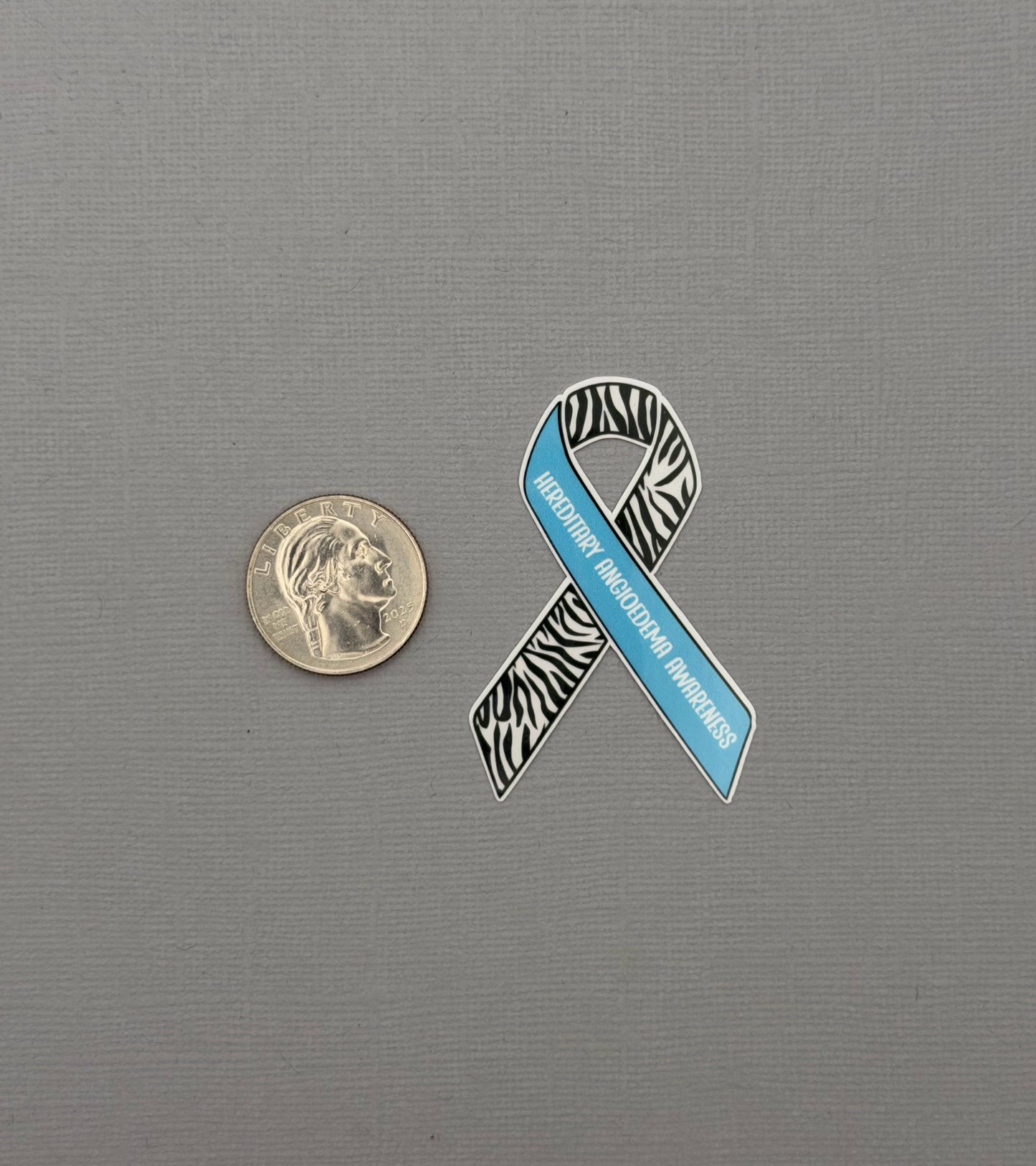 Hereditary Angioedema Awareness Ribbon Sticker or Magnet