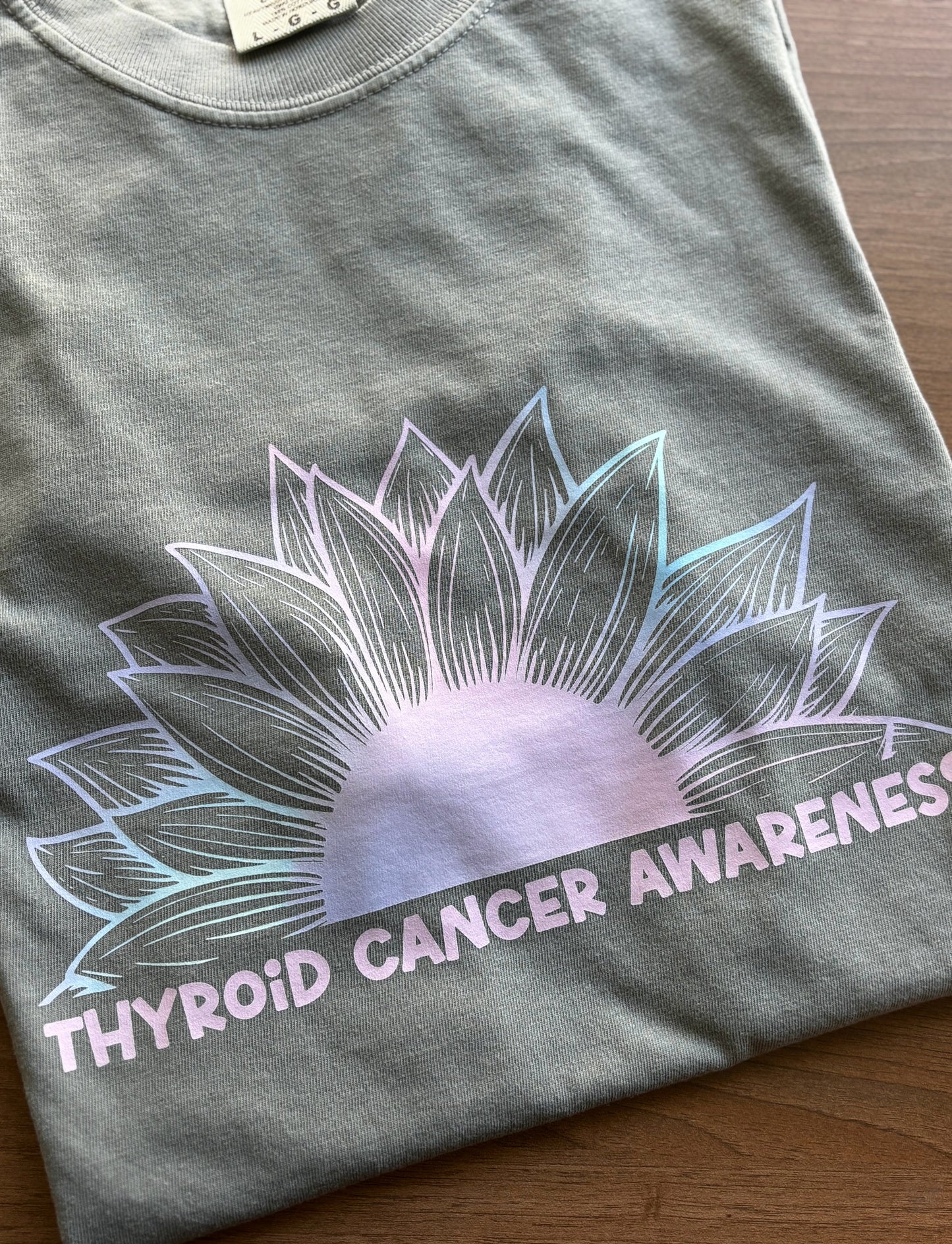 Thyroid Cancer Awareness Sunflower T-Shirt
