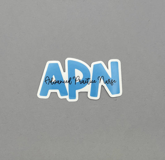Advanced Practice Nurse - APN Water Resistant Sticker