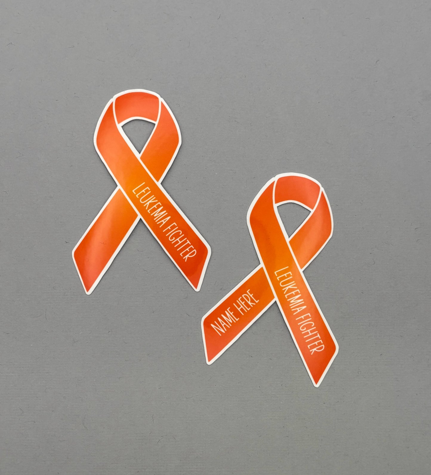 Leukemia Fighter Custom Ribbon Sticker
