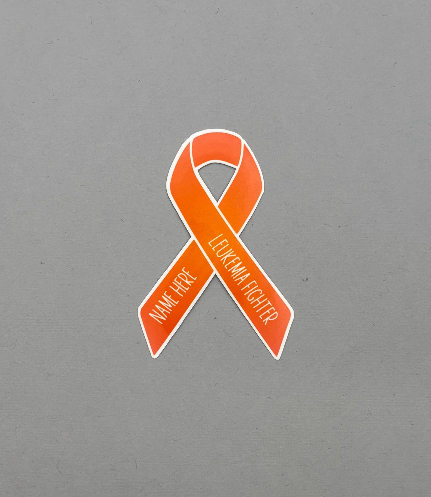 Leukemia Fighter Custom Ribbon Sticker