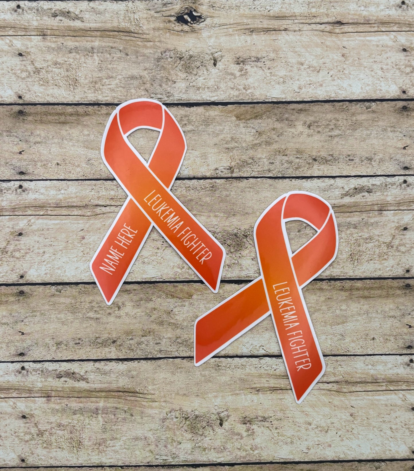 Leukemia Fighter Custom Ribbon Sticker