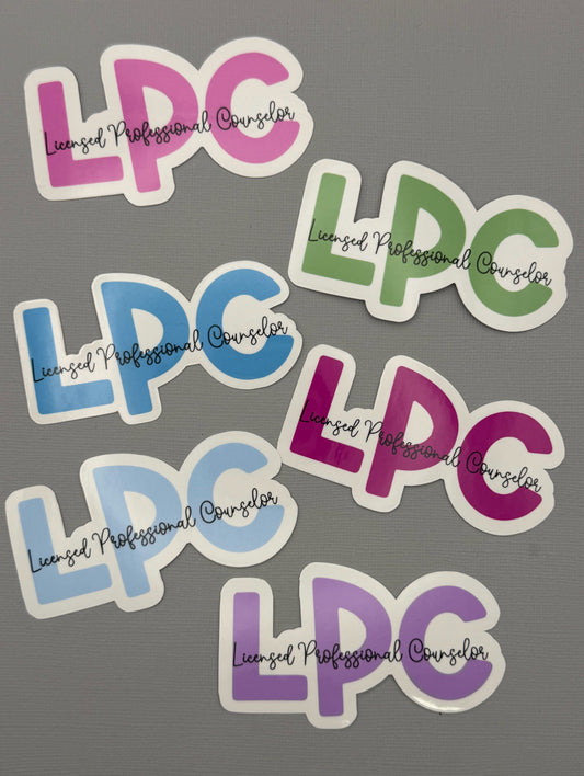 Licensed Professional Counselor Sticker or Magnet