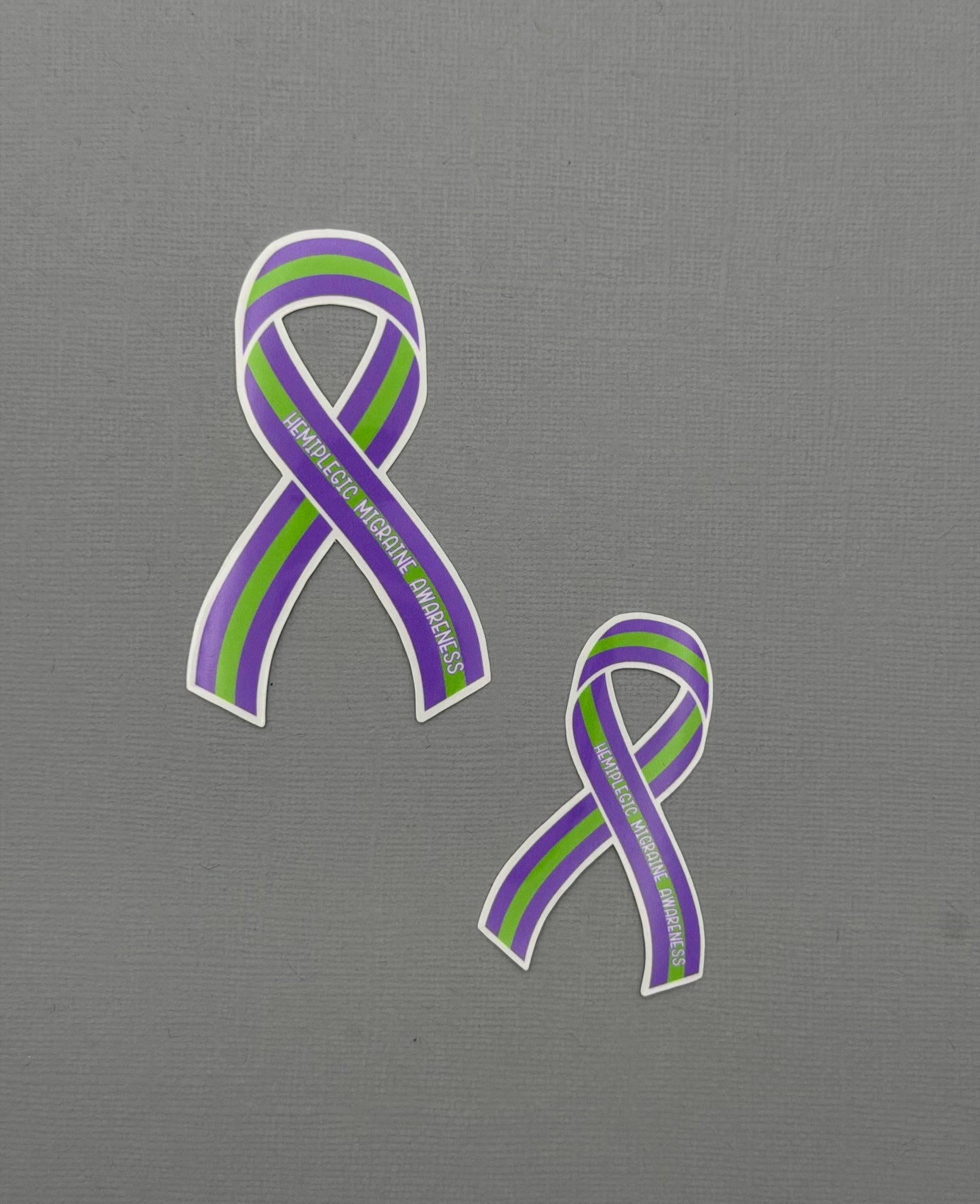 Hemiplegic Migraine Awareness Ribbon Sticker or Magnet