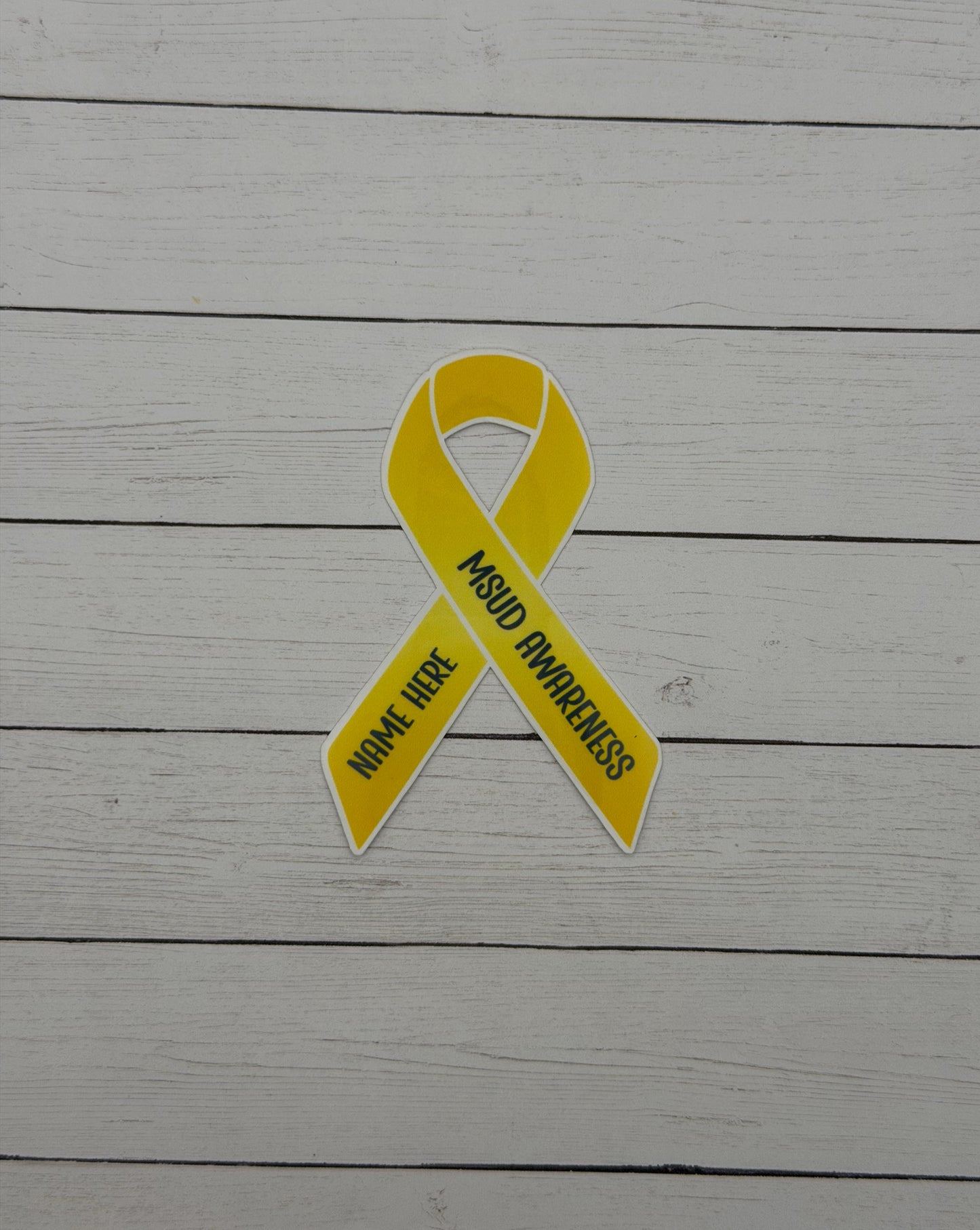 MSUD Awareness Custom Ribbon Sticker or Magnet | Maple Syrup Urine Disease