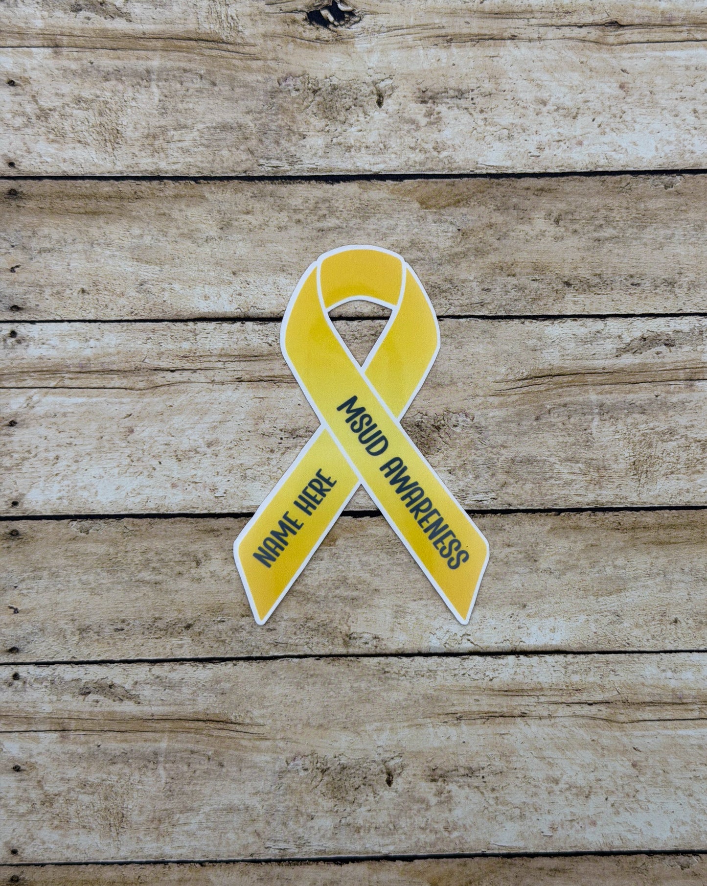 MSUD Awareness Custom Ribbon Sticker or Magnet | Maple Syrup Urine Disease
