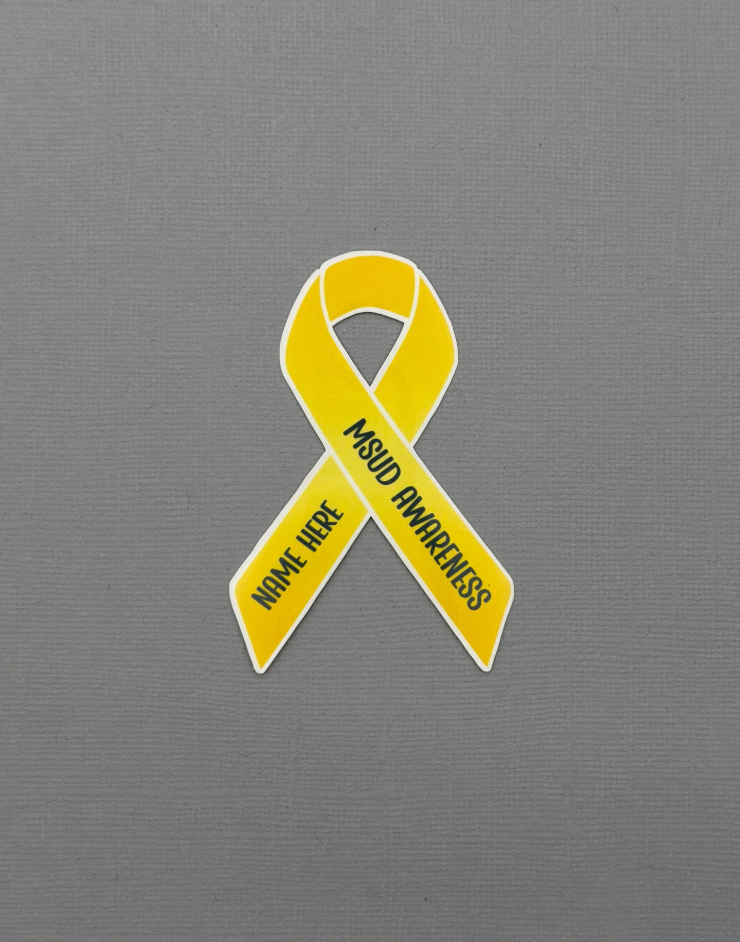 MSUD Awareness Custom Ribbon Sticker or Magnet | Maple Syrup Urine Disease