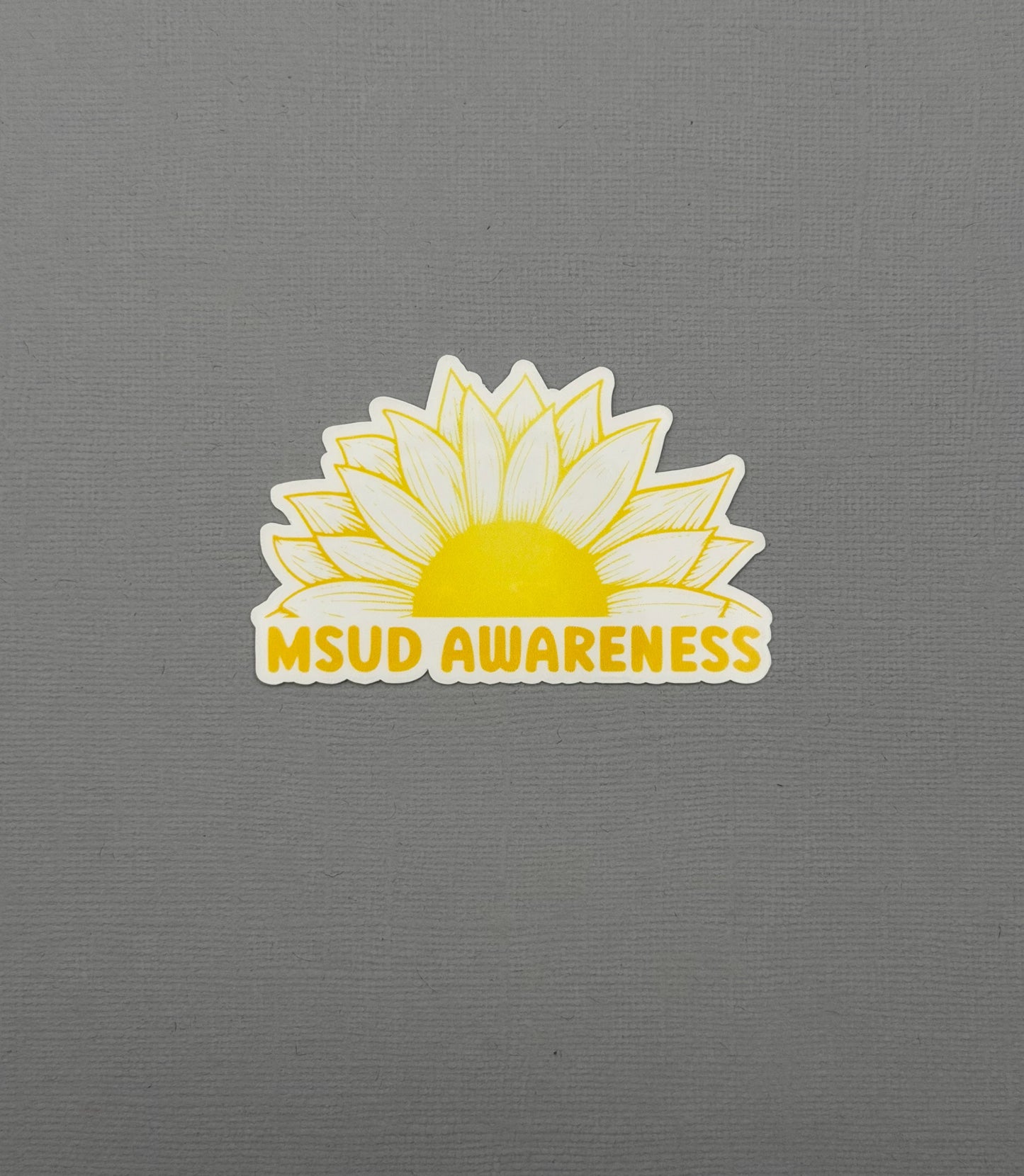 MSUD Awareness Sunflower Sticker or Magnet | Maple Syrup Urine Disease