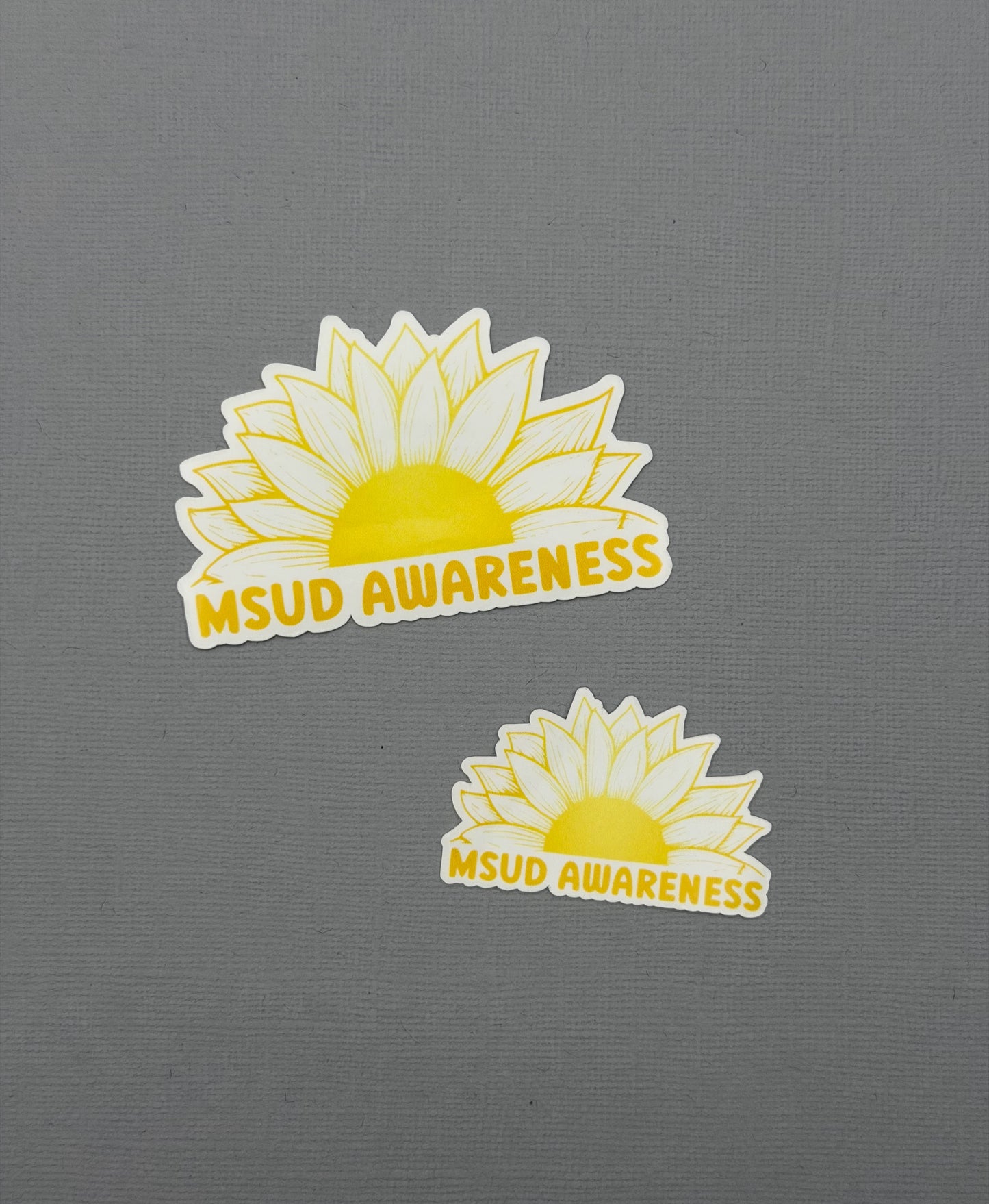 MSUD Awareness Sunflower Sticker or Magnet | Maple Syrup Urine Disease