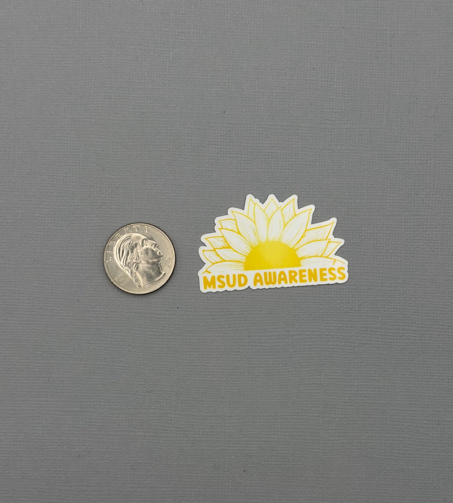 MSUD Awareness Sunflower Sticker or Magnet | Maple Syrup Urine Disease