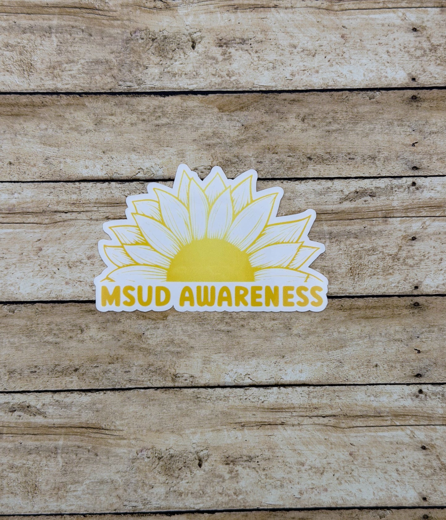 MSUD Awareness Sunflower Sticker or Magnet | Maple Syrup Urine Disease