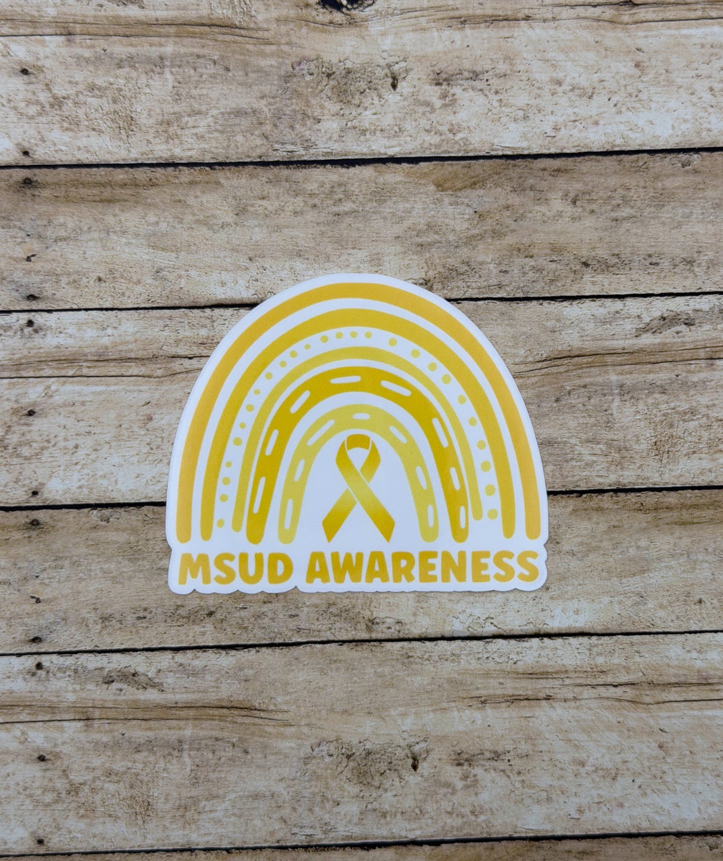 MSUD Awareness Rainbow Sticker or Magnet | Maple Syrup Urine Disease