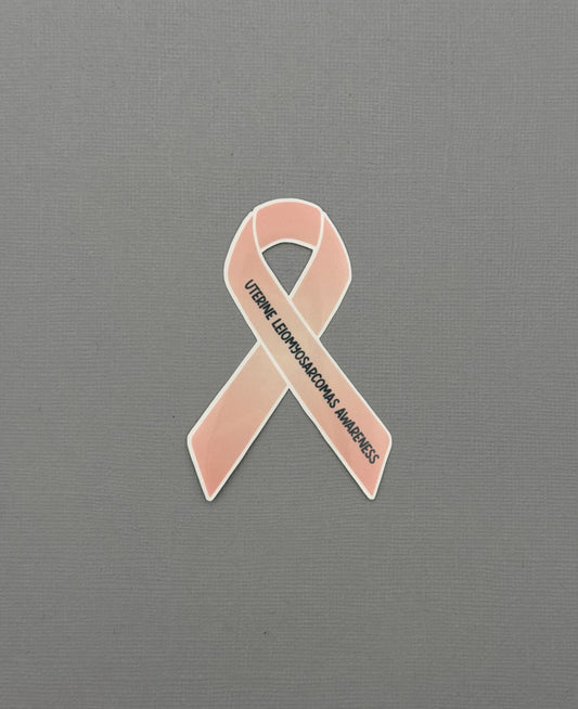 Uterine Leiomyosarcomas Awareness Ribbon Sticker or Magnet