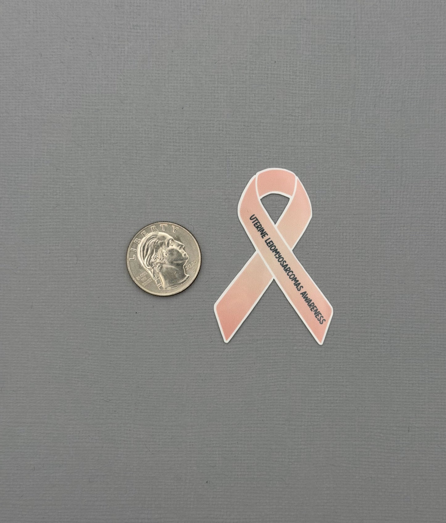 Uterine Leiomyosarcomas Awareness Ribbon Sticker or Magnet