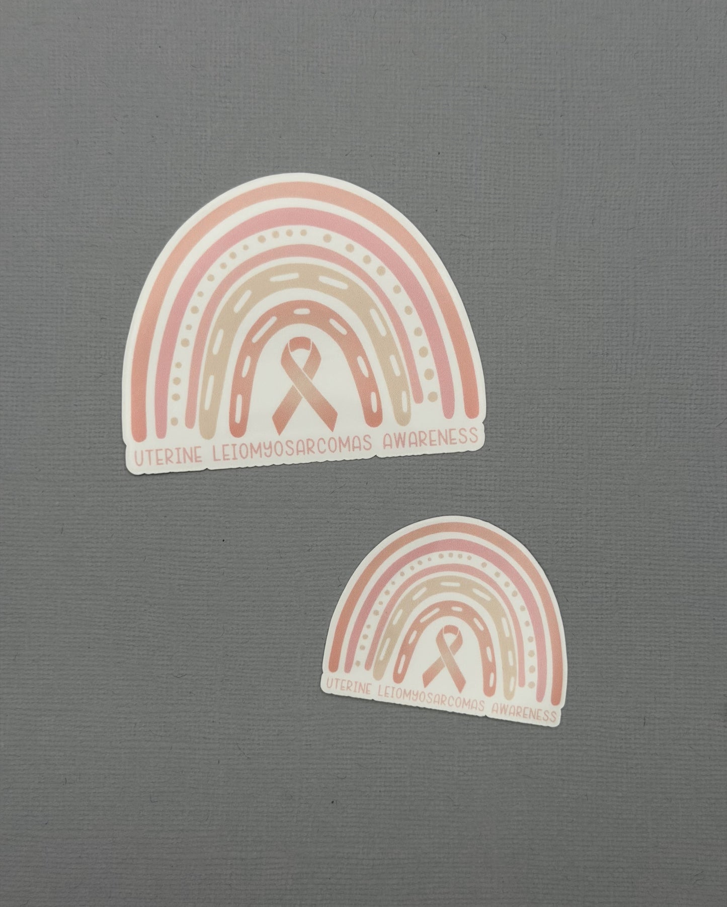 Uterine Leiomyosarcomas Awareness Rainbow Sticker or Magnet