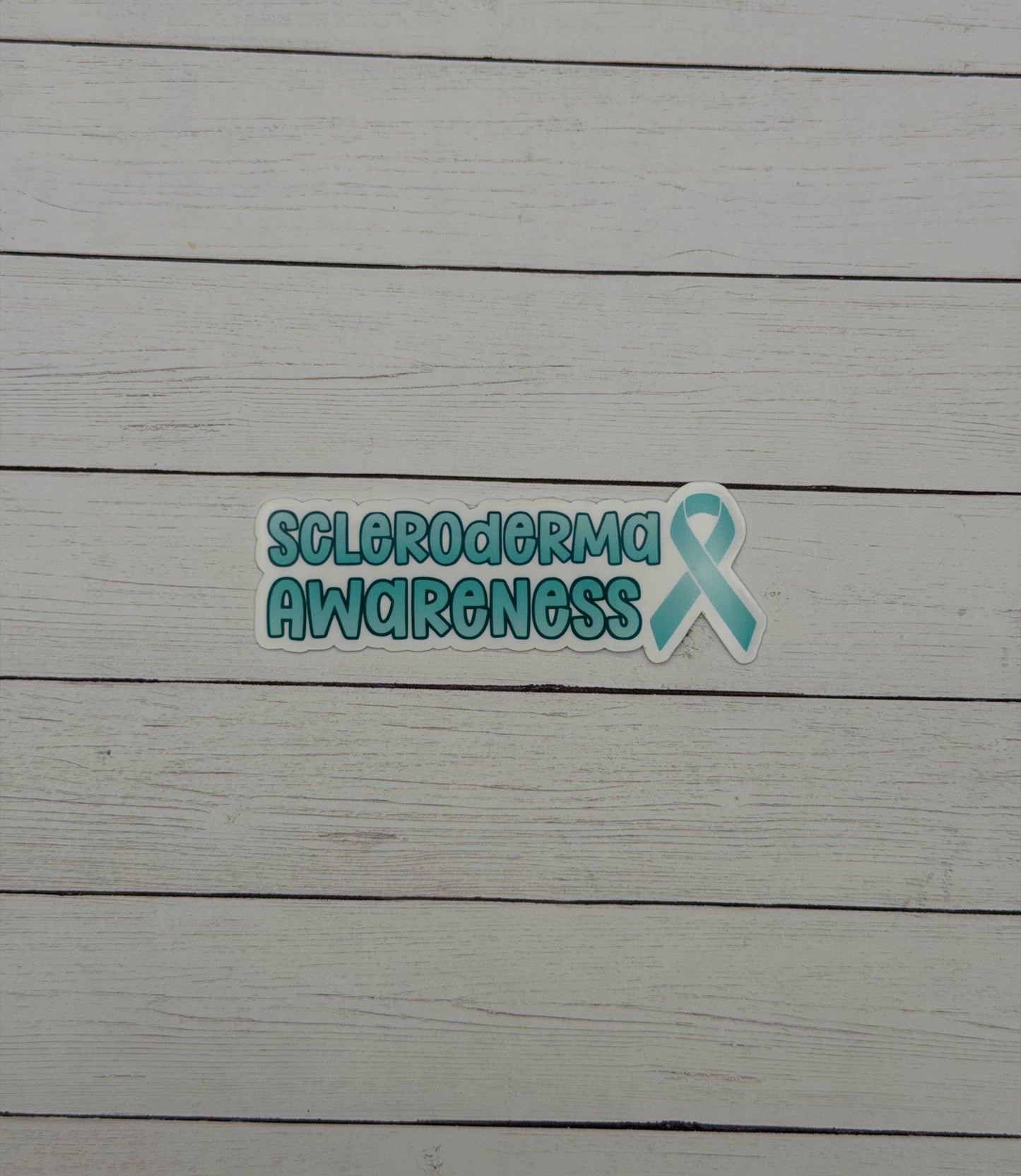 Scleroderma Awareness with Ribbon Sticker or Magnet