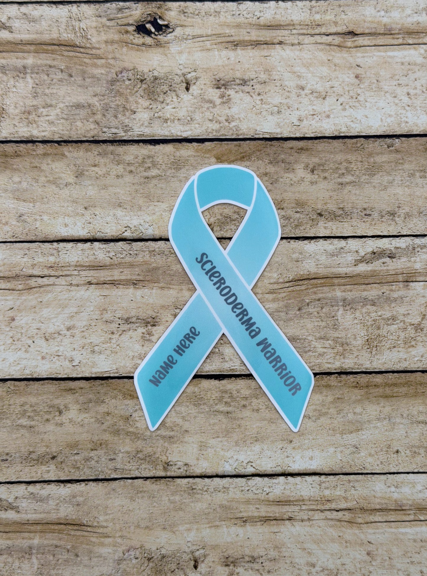 Scleroderma Warrior Custom Ribbon Sticker or Magnet