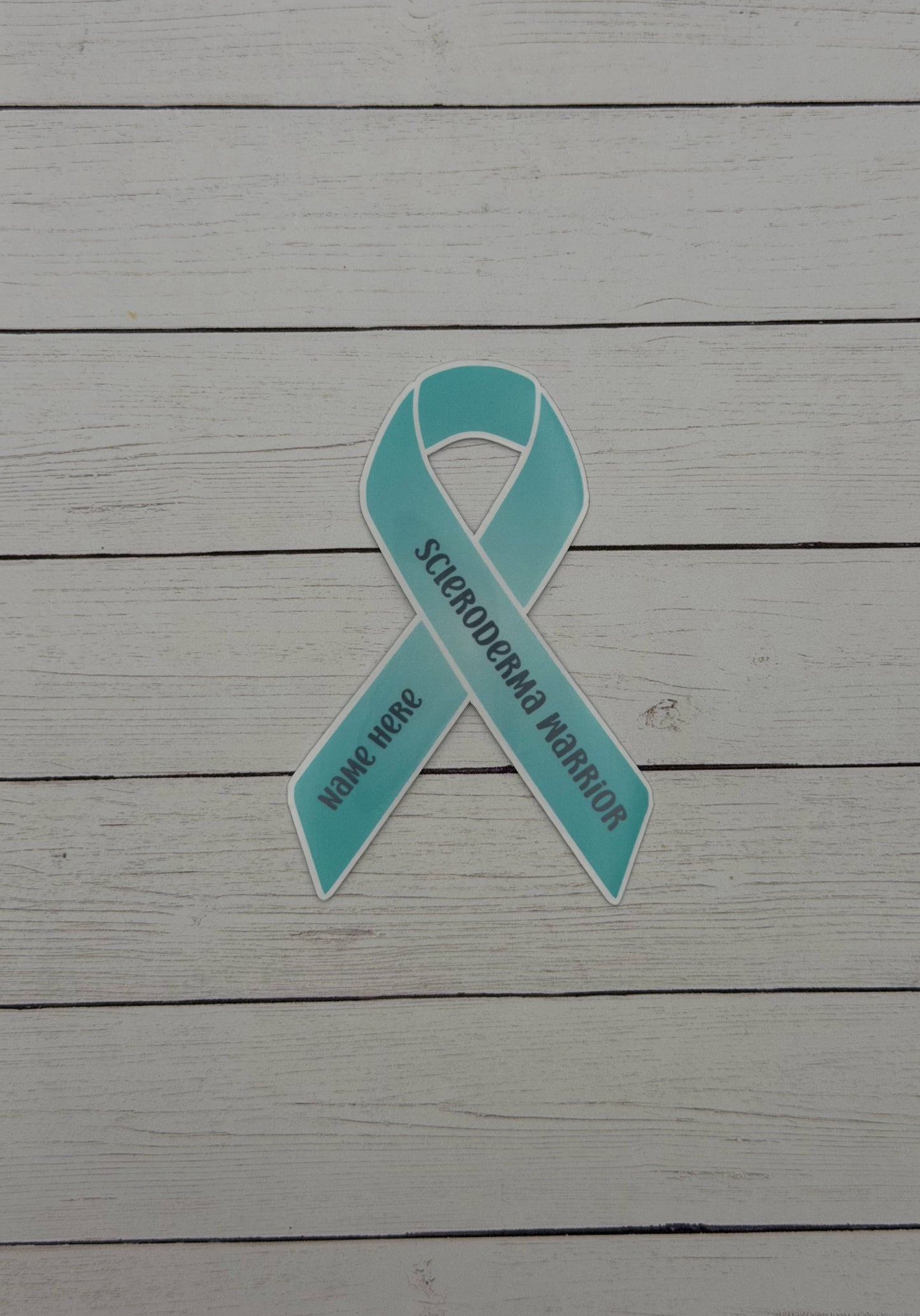 Scleroderma Warrior Custom Ribbon Sticker or Magnet