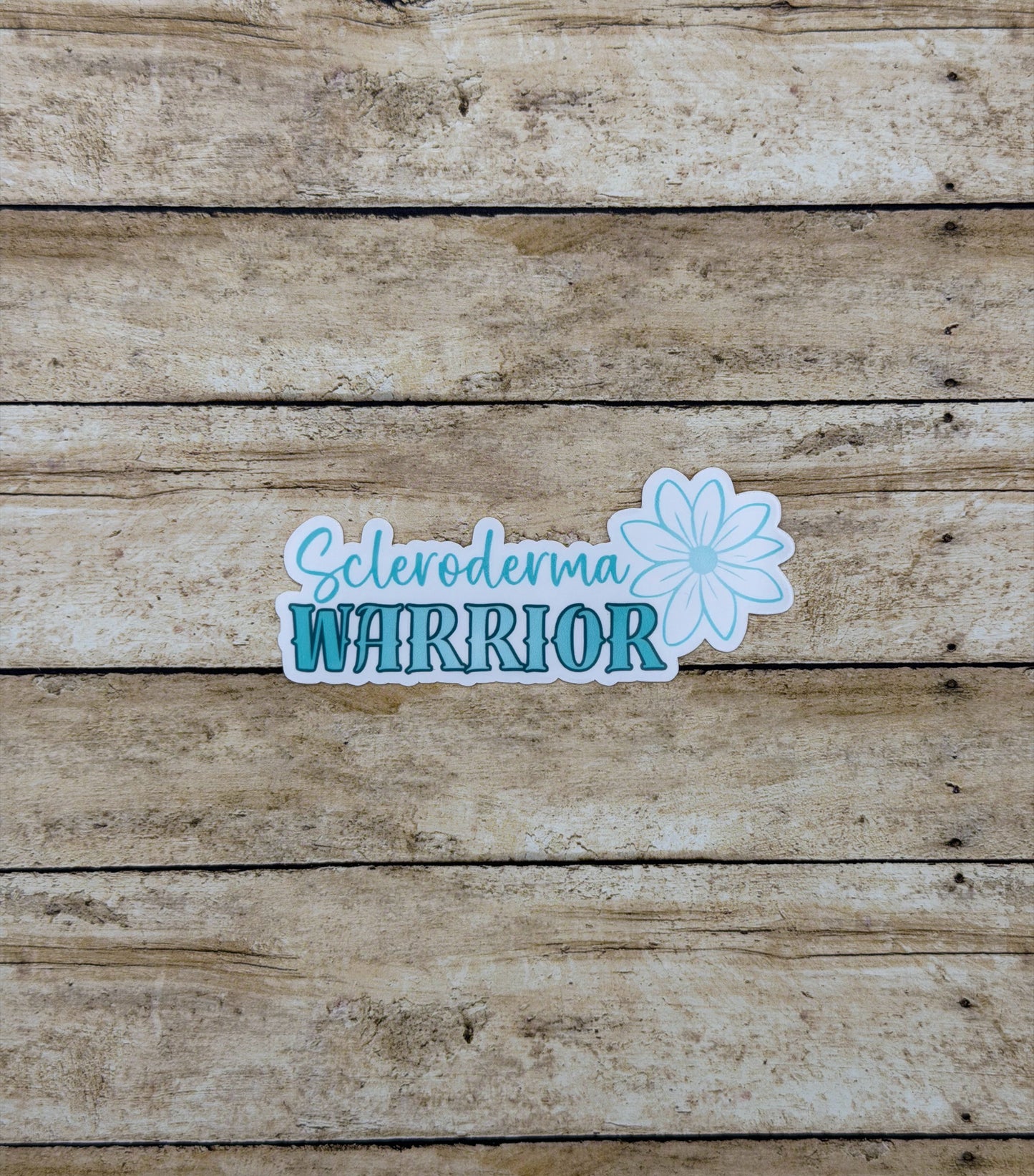 Scleroderma Warrior Flower Sticker or Magnet