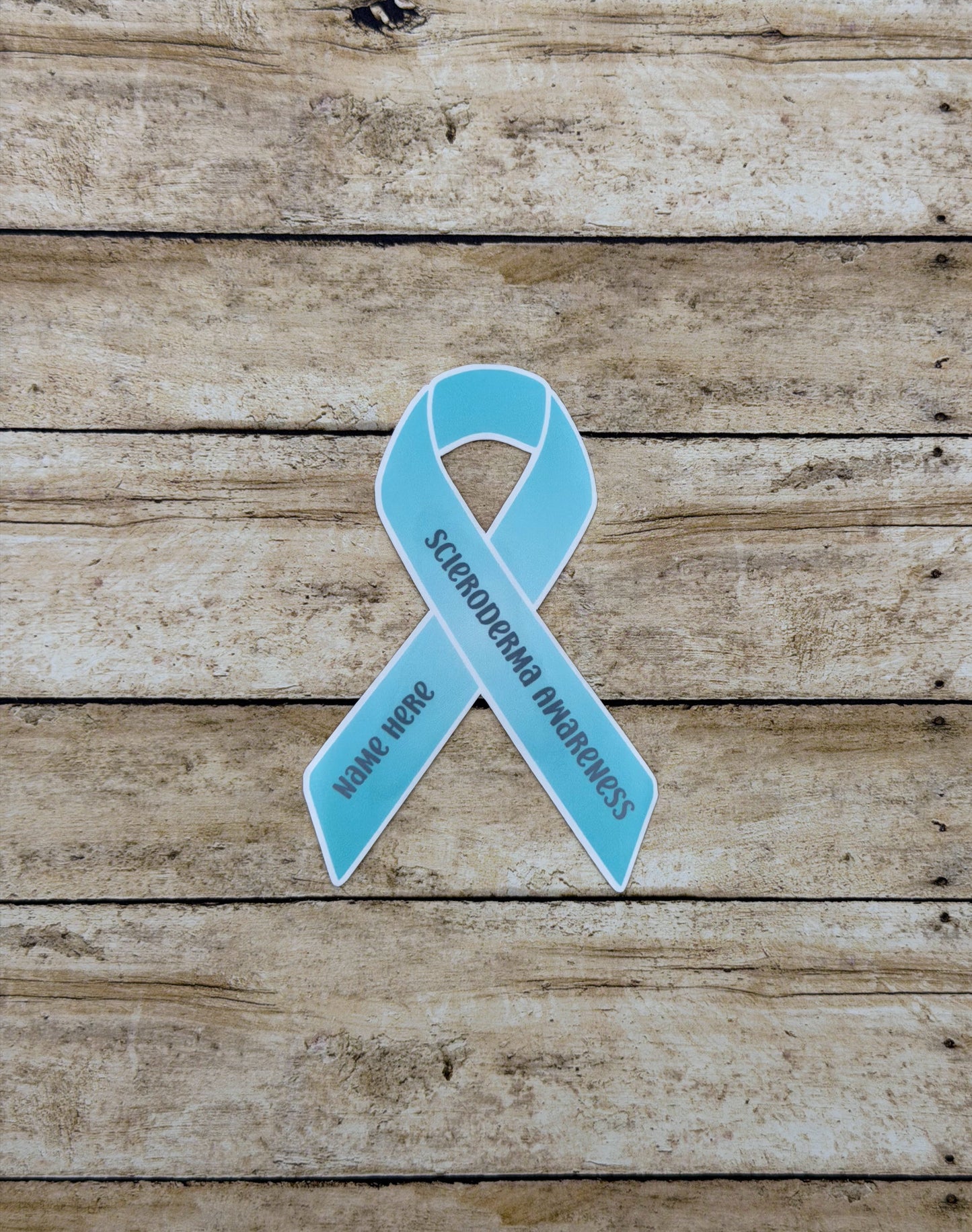 Scleroderma Awareness Custom Ribbon Sticker or Magnet