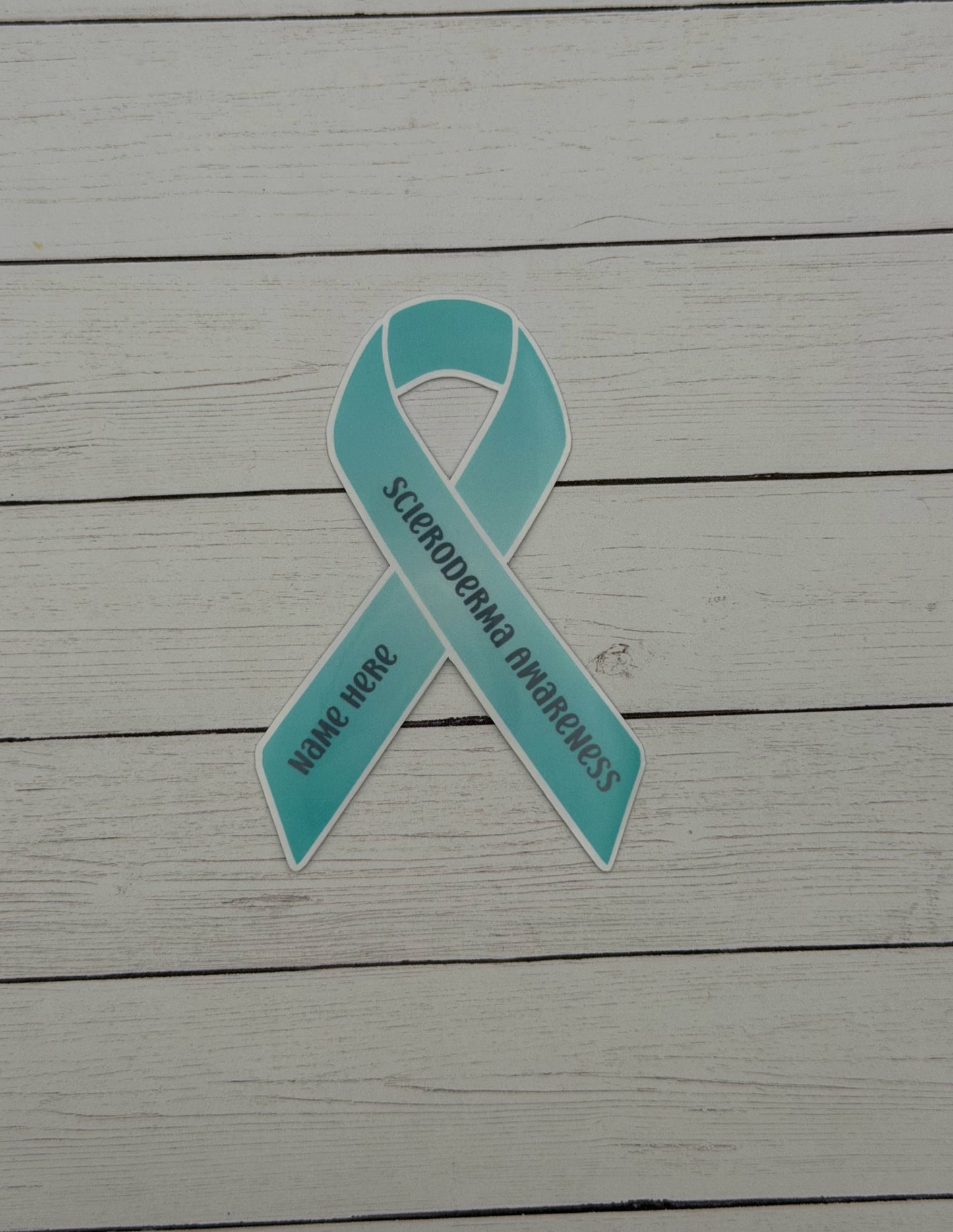 Scleroderma Awareness Custom Ribbon Sticker or Magnet