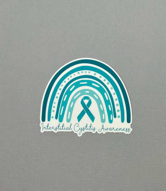 Interstitial Cystitis Awareness Rainbow Sticker