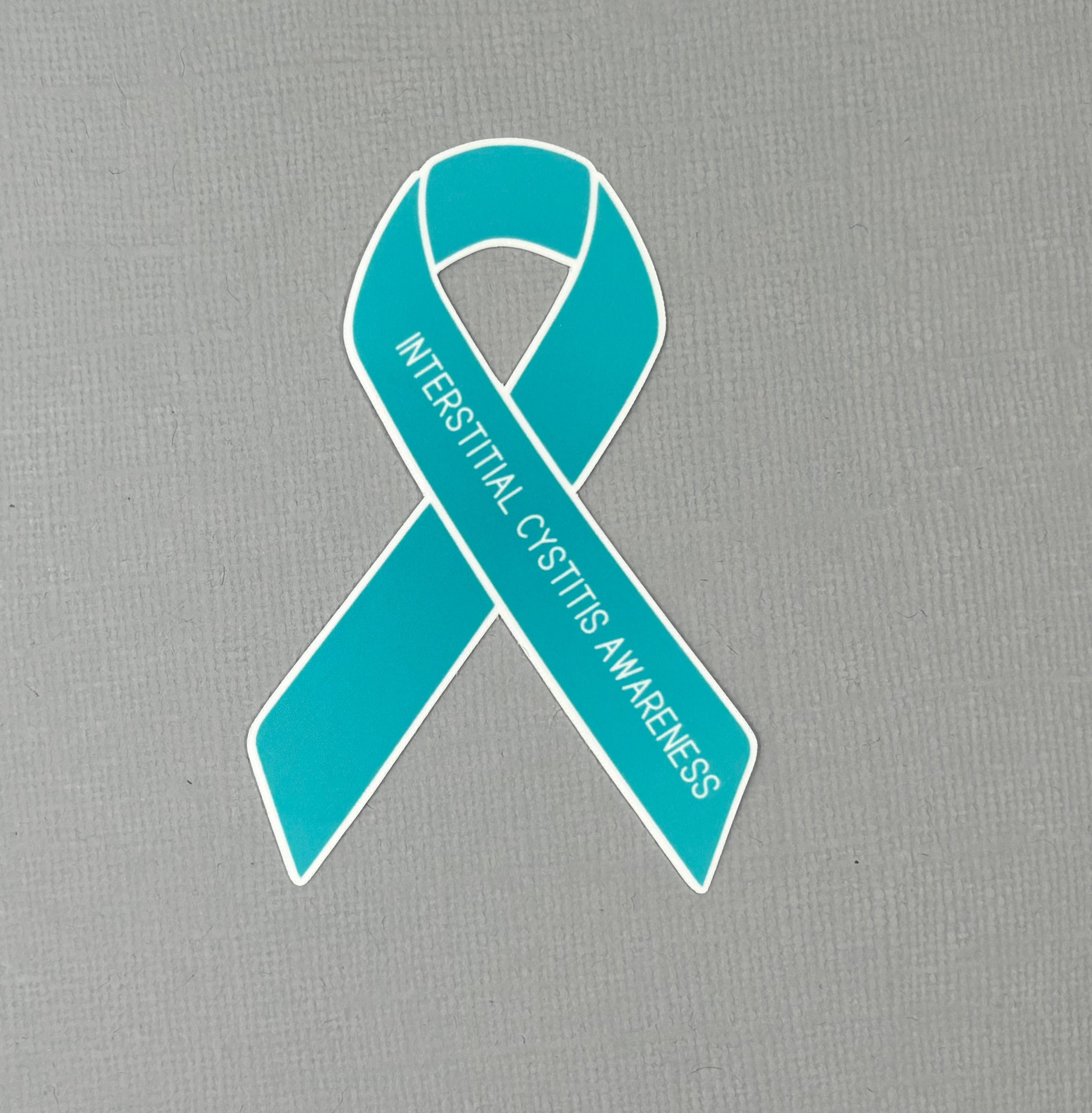 Interstitial Cystitis Awareness Ribbon Sticker – Made with Monday