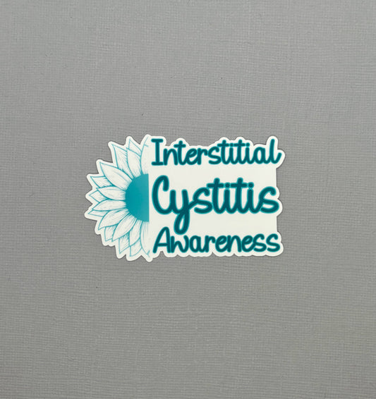 Interstitial Cystitis Awareness Sunflower Sticker