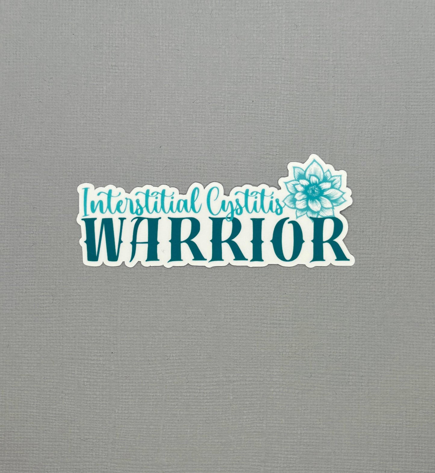 Interstitial Cystitis Warrior Flower Sticker