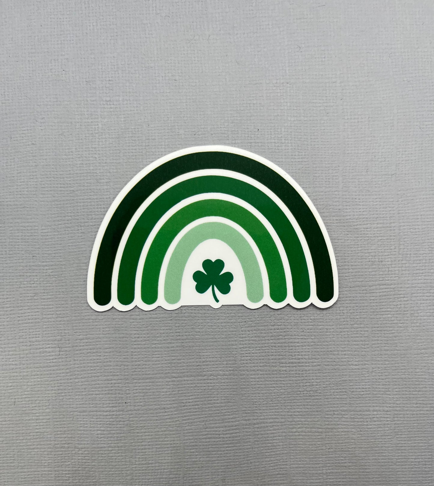 Irish Rainbow with Shamrock Sticker