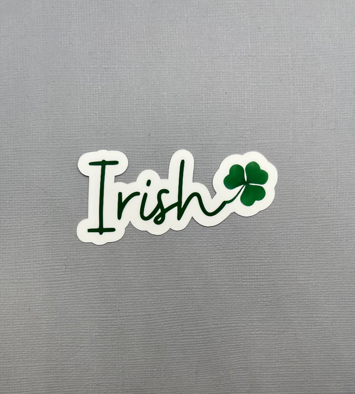 Irish with Shamrock Sticker