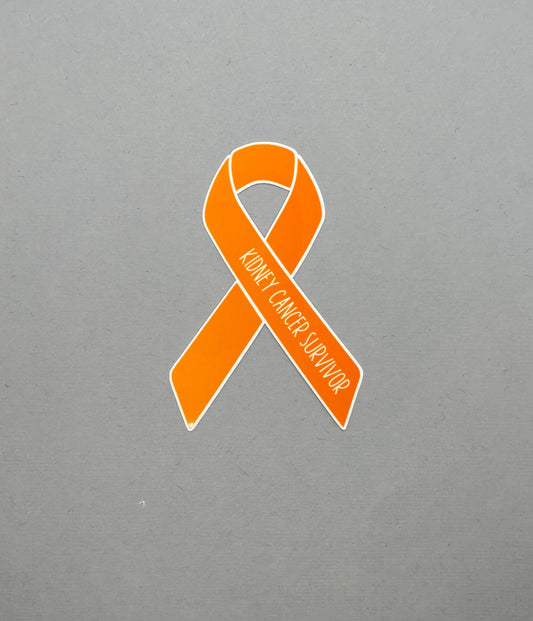 Kidney Cancer Survivor Ribbon Sticker