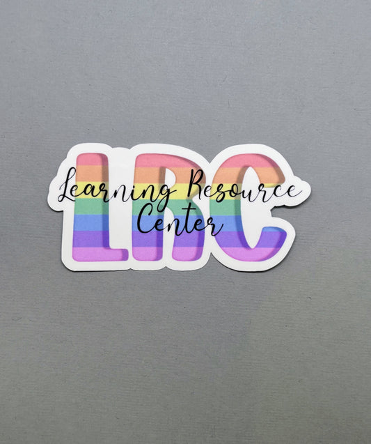 Learning Resource Center Rainbow Sticker