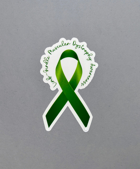 Limb-Girdle Muscular Dystrophy Awareness Ribbon Sticker