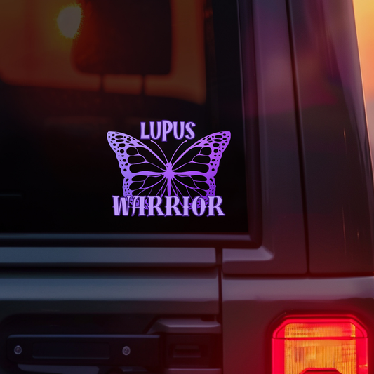 Lupus Warrior Butterfly Car Decal