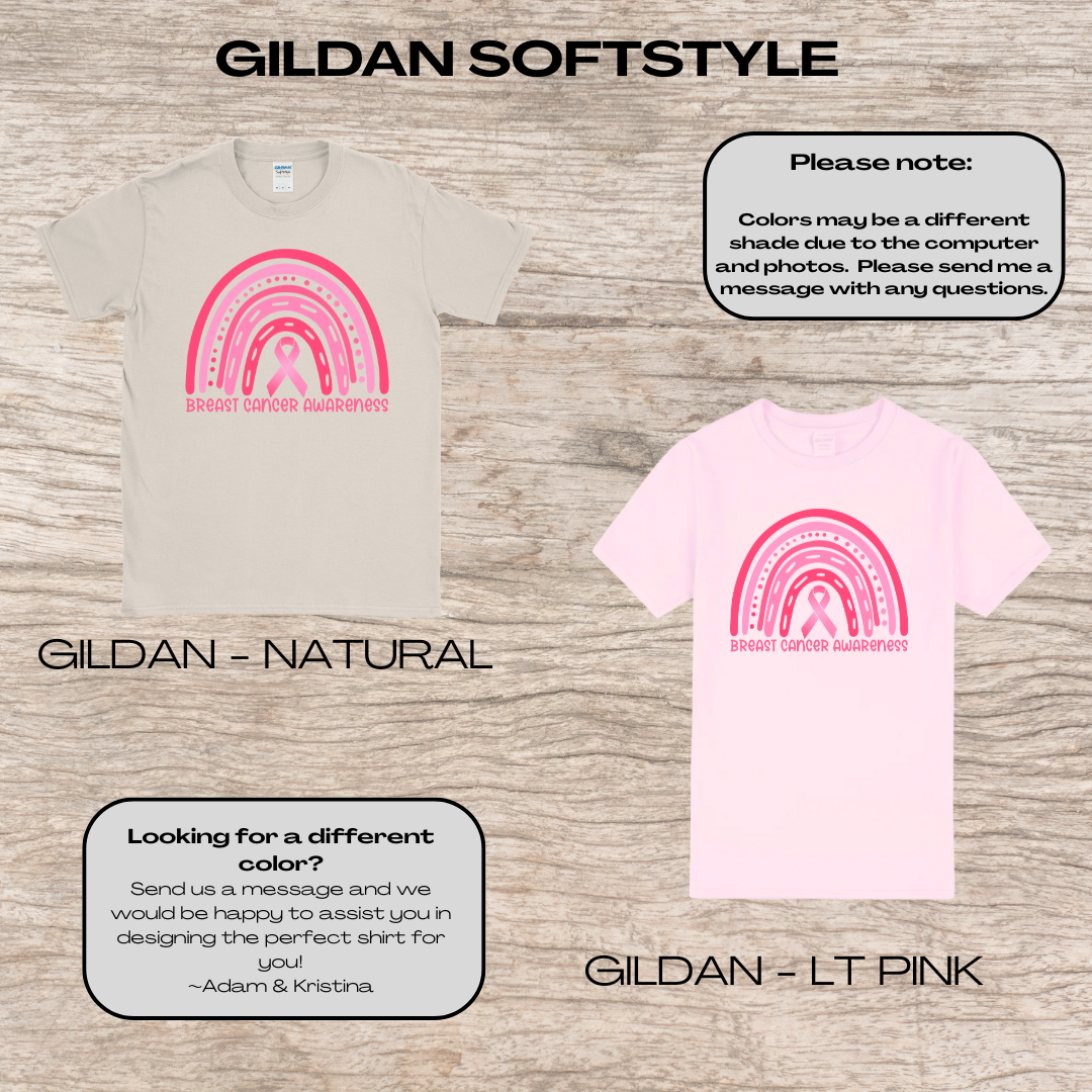 Breast Cancer Awareness Rainbow T-Shirt