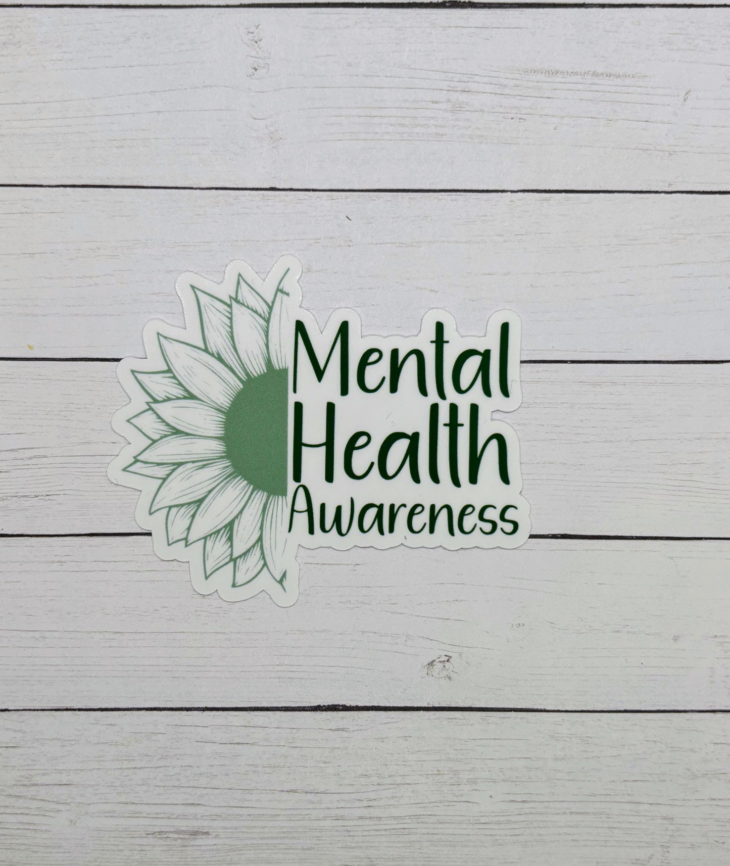 Mental Health Awareness Sunflower Sticker