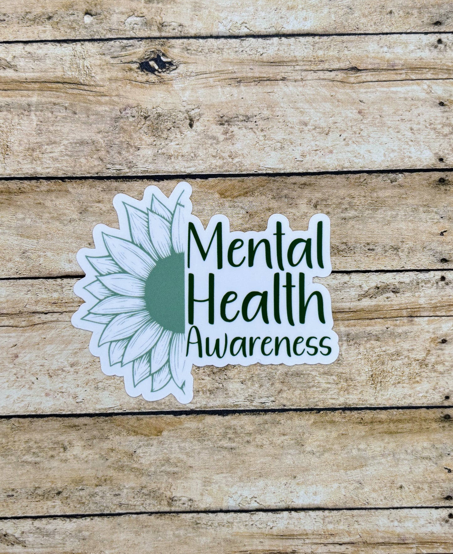 Mental Health Awareness Sunflower Sticker