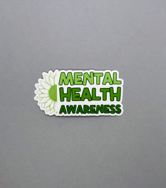 Mental Health Awareness Sunflower Sticker