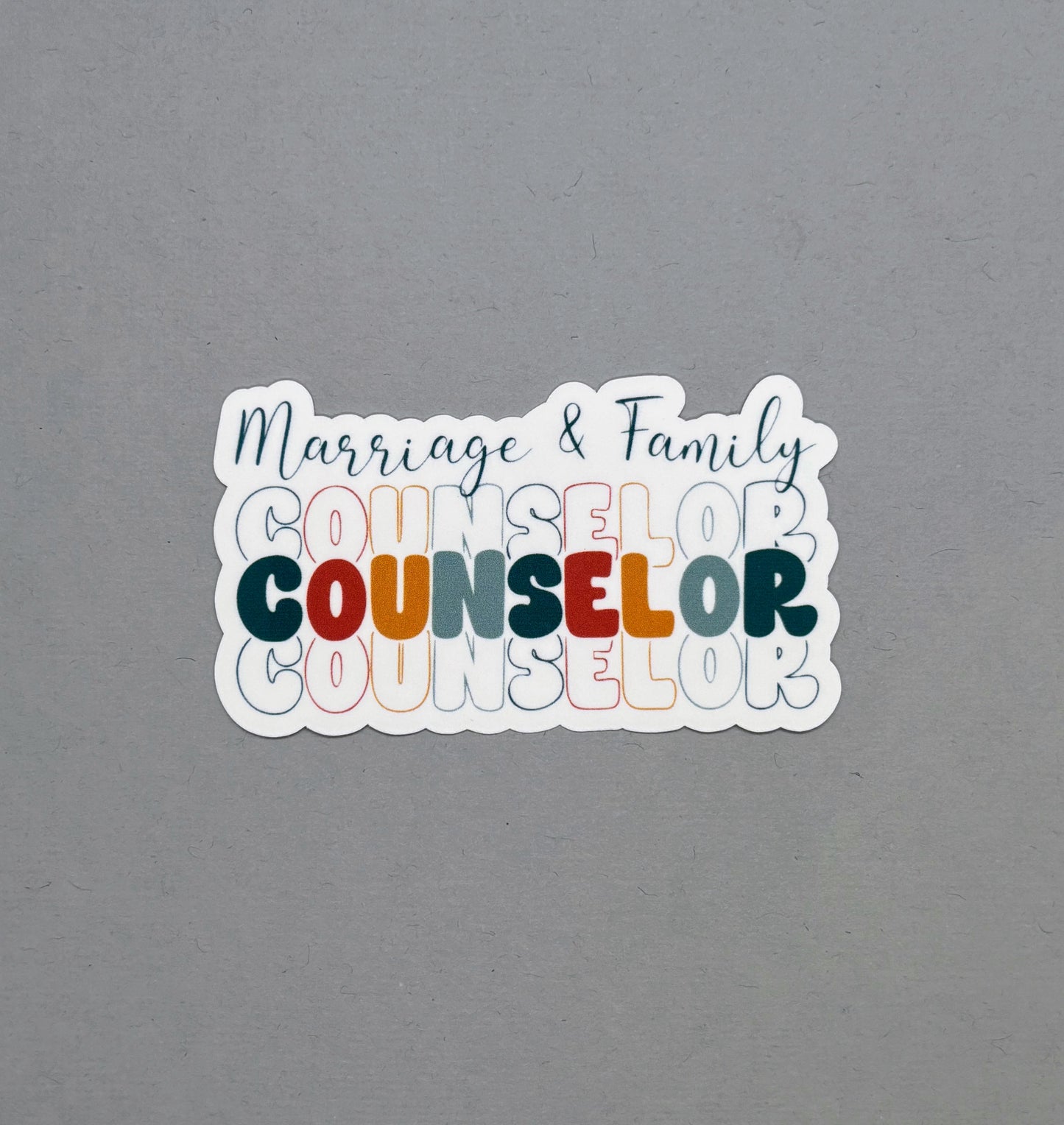 Marriage & Family Counselor Sticker