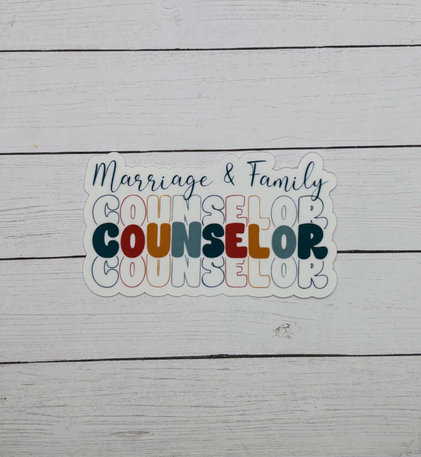 Marriage & Family Counselor Sticker