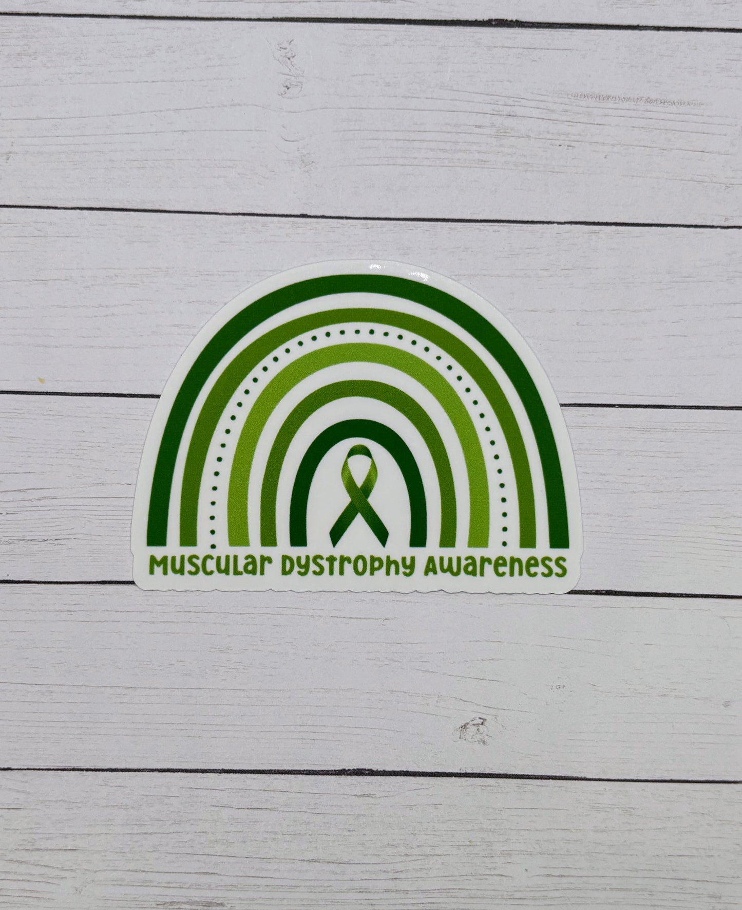 Muscular Dystrophy Awareness Rainbow Sticker