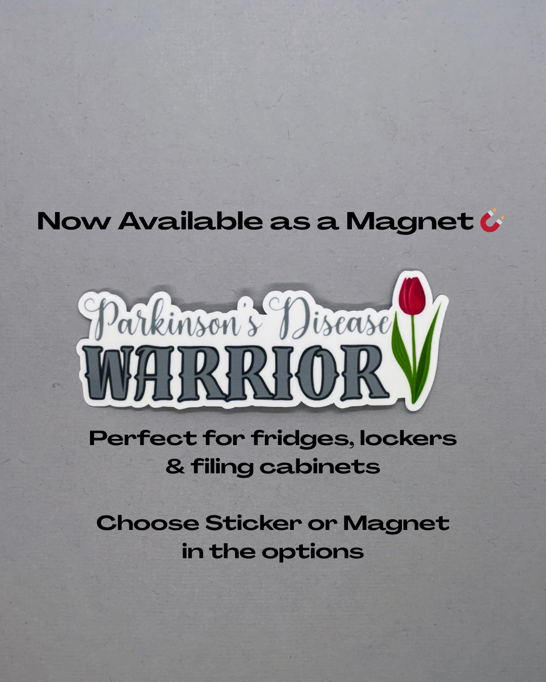 Parkinson's Disease Warrior Tulip Sticker