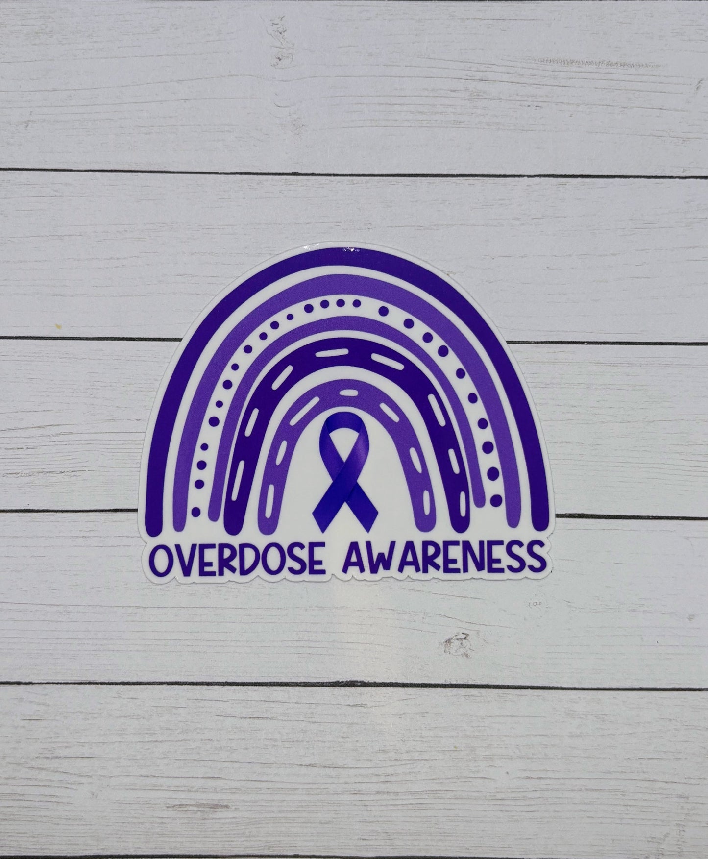 Overdose Awareness Rainbow Sticker