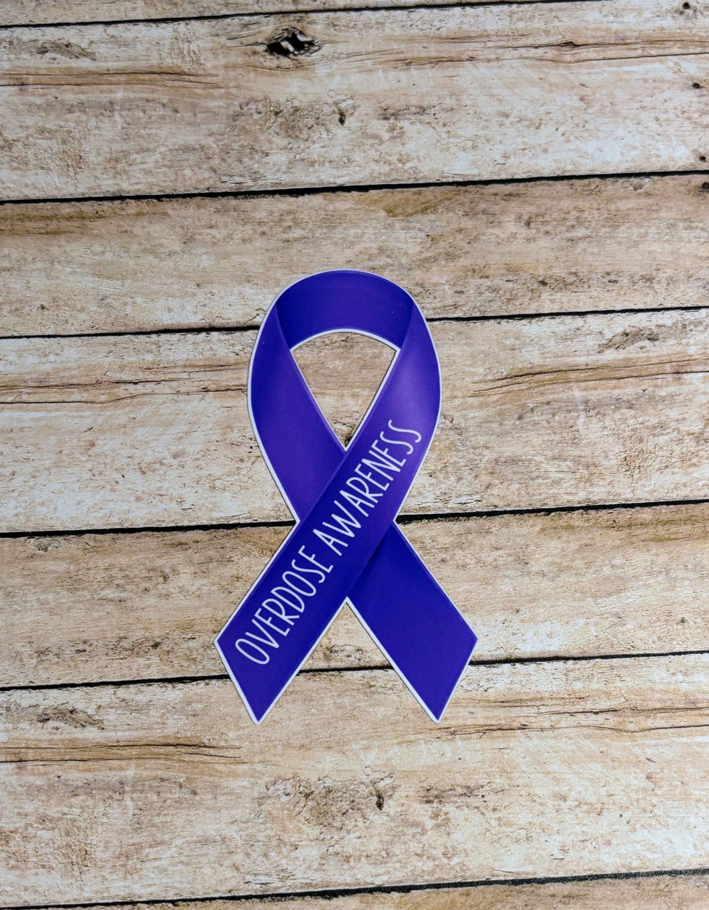 Overdose Awareness Ribbon Sticker