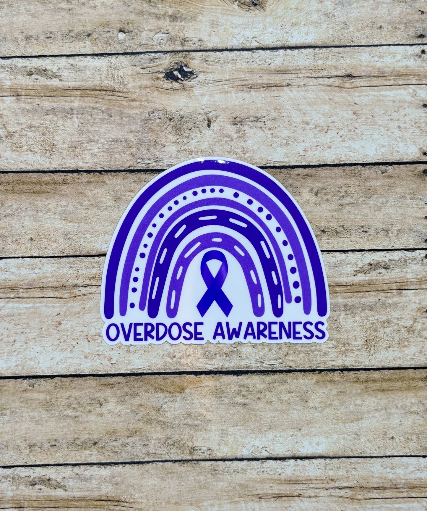 Overdose Awareness Rainbow Sticker